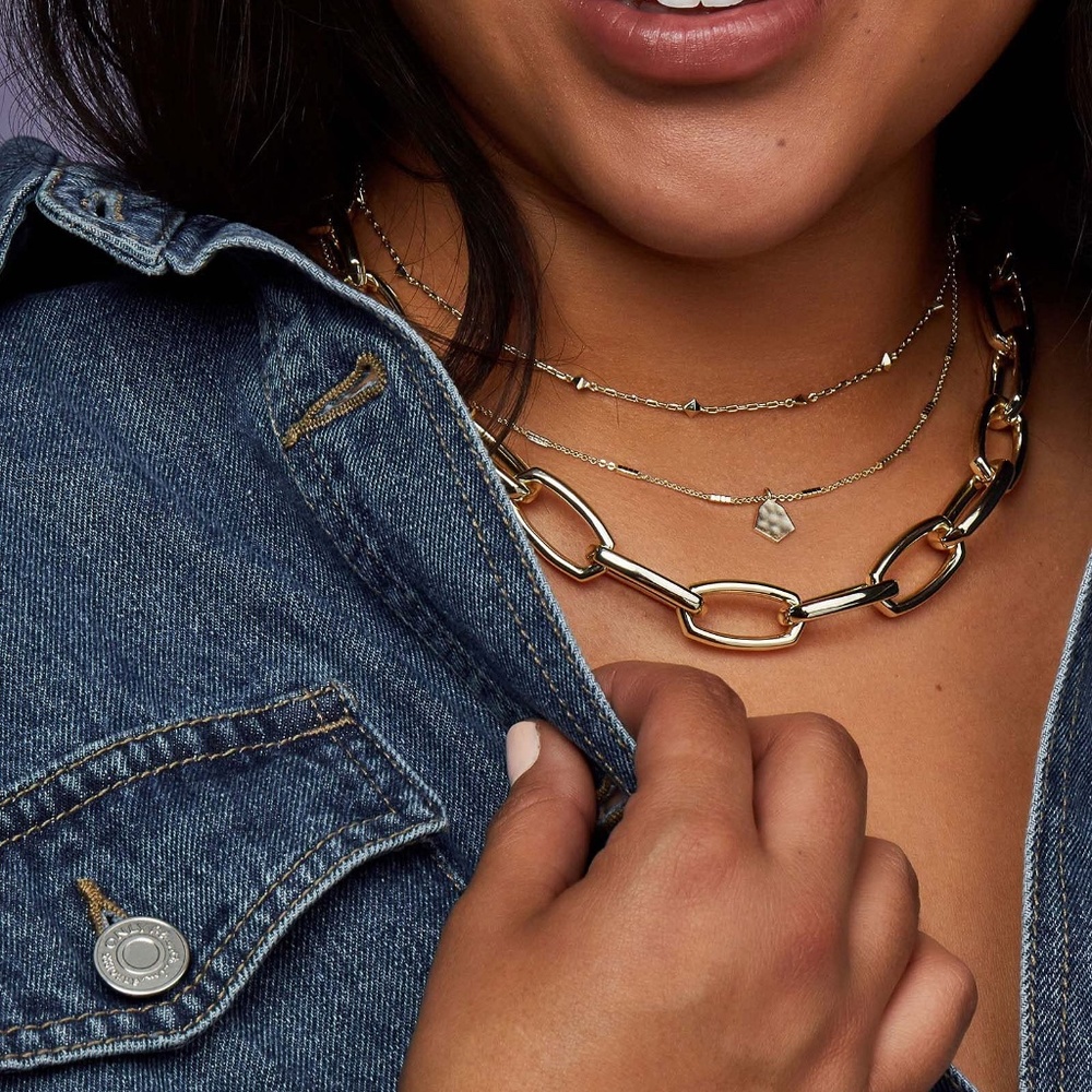 Kendra Scott Beckett Statement Necklace Silver